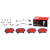 Premium NAO Ceramic OE Equivalent Rear Disc Brake Pad Set | BBBP85157N