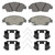 OEX Front Disc Brake Pad Set Premium Ceramic | WAGOEX948