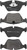 Premium Low-Met OE Equivalent Front Brake Pad Set | BBBP06043
