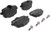 Premium Low-Met OE Equivalent Rear Disc Brake Pad Set | BBBP06061