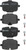 Premium Low-Met OE Equivalent Rear Disc Brake Pad Set | BBBP06061