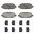 OEX Rear Disc Brake Pad Set Premium Ceramic | WAGOEX2081