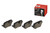 Premium Low-Met OE Equivalent Rear Disc Brake Pad Set | BBBP36032