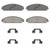 OEX Front Disc Brake Pad Set Premium Ceramic | WAGOEX1058