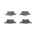 Premium NAO Ceramic OE Equivalent Rear Disc Brake Pad Set | BBBP28089N