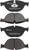 Premium Low-Met OE Equivalent Front Brake Pad Set | BBBP06076