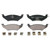 QuickStop Rear Disc Brake Pad Set Ceramic | WAGZD544