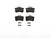 Premium Low-Met OE Equivalent Rear Disc Brake Pad Set | BBBP85017