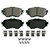 QuickStop Front Disc Brake Pad Set Ceramic | WAGZD1759