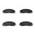 Premium NAO Ceramic OE Equivalent Front Brake Pad Set | BBBP11035N