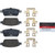Premium NAO Ceramic OE Equivalent Rear Disc Brake Pad Set | BBBP49051N