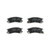 Premium NAO Ceramic OE Equivalent Rear Disc Brake Pad Set | BBBP59027N