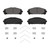 QuickStop Front Disc Brake Pad Set Ceramic | WAGZD2304