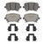 OEX Rear Disc Brake Pad Set Premium Semi-Metallic | WAGOEX1108