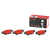 Premium NAO Ceramic OE Equivalent Rear Disc Brake Pad Set | BBBP49062N