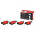 Premium NAO Ceramic OE Equivalent Rear Disc Brake Pad Set | BBBP49062N