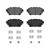QuickStop Rear Disc Brake Pad Set Ceramic | WAGZD2305