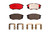 Premium NAO Ceramic OE Equivalent Front Brake Pad Set | BBBP30055N