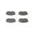 Premium NAO Ceramic OE Equivalent Front Brake Pad Set | BBBP30055N