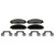 QuickStop Front Disc Brake Pad Set Semi-Metallic | WAGZX1058C