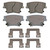 OEX Rear Disc Brake Pad Set Premium Ceramic | WAGOEX1057