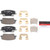 Premium NAO Ceramic OE Equivalent Rear Disc Brake Pad Set | BBBP30104N