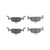 Premium NAO Ceramic OE Equivalent Front Brake Pad Set | BBBP85164N