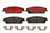 Premium NAO Ceramic OE Equivalent Rear Disc Brake Pad Set | BBBP10068N
