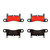 Premium NAO Ceramic OE Equivalent Rear Disc Brake Pad Set | BBBP65027N
