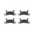 Premium NAO Ceramic OE Equivalent Rear Disc Brake Pad Set | BBBP65027N
