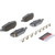 Premium NAO Ceramic OE Equivalent Rear Disc Brake Pad Set | BBBP18024N