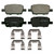 QuickStop Rear Disc Brake Pad Set Ceramic | WAGZD1877