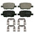 QuickStop Rear Disc Brake Pad Set Ceramic | WAGZD1877