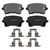 QuickStop Rear Disc Brake Pad Set Semi-Metallic | WAGZX1386