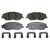 OEX Front Disc Brake Pad Set Premium Ceramic | WAGOEX1202