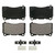 QuickStop Front/Rear Disc Brake Pad Set Semi-Metallic | WAGZX1050