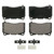 QuickStop Front/Rear Disc Brake Pad Set Semi-Metallic | WAGZX1050