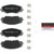 Premium NAO Ceramic OE Equivalent Front Brake Pad Set | BBBP83071N