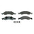 OEX Front Disc Brake Pad Set Premium Ceramic | WAGOEX1278