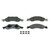 OEX Front Disc Brake Pad Set Premium Ceramic | WAGOEX1278
