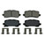 QuickStop Rear Disc Brake Pad Set Ceramic | WAGZD1698