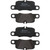 Premium Low-Met OE Equivalent Rear Disc Brake Pad Set | BBBP65020