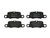 Premium Low-Met OE Equivalent Rear Disc Brake Pad Set | BBBP65020