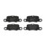 Premium Low-Met OE Equivalent Rear Disc Brake Pad Set | BBBP65020