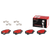 Premium NAO Ceramic OE Equivalent Rear Disc Brake Pad Set | BBBP30067N