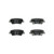 Premium NAO Ceramic OE Equivalent Rear Disc Brake Pad Set | BBBP30067N