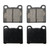 QuickStop Front/Rear Disc Brake Pad Set Ceramic | WAGZD31