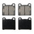 QuickStop Front/Rear Disc Brake Pad Set Ceramic | WAGZD31