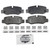 QuickStop Rear Disc Brake Pad Set Semi-Metallic | WAGZX1893