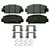 QuickStop Front Disc Brake Pad Set Ceramic | WAGZD2036